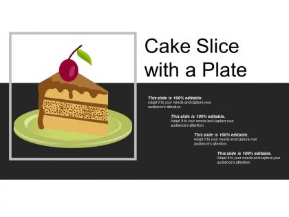 Cake slice with a plate