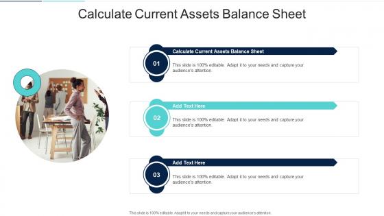 Calculate Current Assets Balance Sheet In Powerpoint And Google Slides Cpb