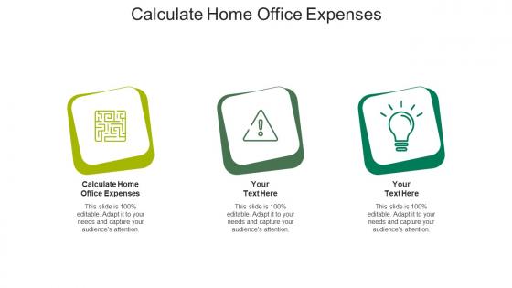 Calculate home office expenses ppt powerpoint presentation file examples cpb
