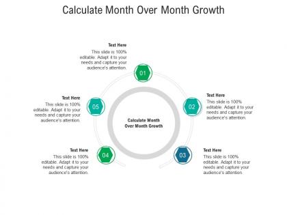 Calculate month over month growth ppt powerpoint presentation summary ideas cpb