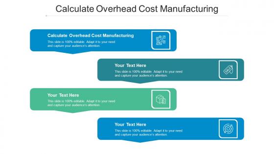 Calculate Overhead Cost Manufacturing Ppt Powerpoint Presentation Infographic Template Rules Cpb