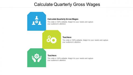 Calculate quarterly gross wages ppt powerpoint presentation styles tips cpb