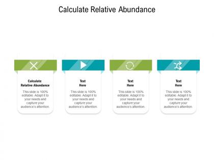 Calculate relative abundance ppt powerpoint presentation slides visual aids cpb