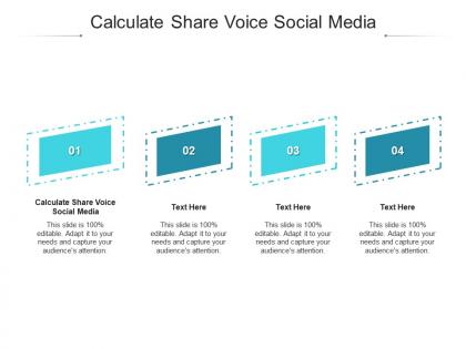 Calculate share voice social media ppt powerpoint presentation outline example file cpb