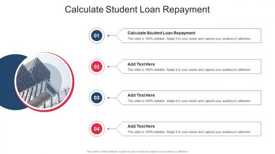 Calculate Student Loan Repayment In Powerpoint And Google Slides Cpb