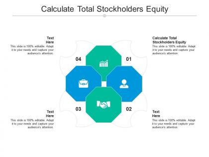 Calculate total stockholders equity ppt powerpoint presentation portfolio templates cpb