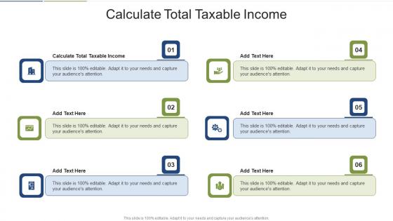 Calculate Total Taxable Income In Powerpoint And Google Slides Cpb
