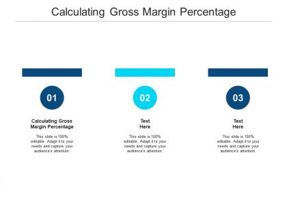 Calculating gross margin percentage ppt powerpoint presentation styles picture cpb