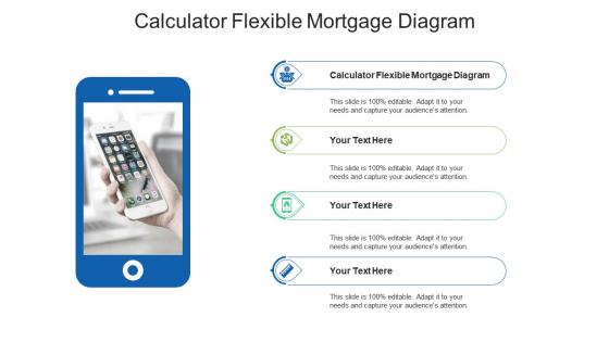 Calculator flexible mortgage diagram ppt powerpoint presentation portfolio graphics example cpb
