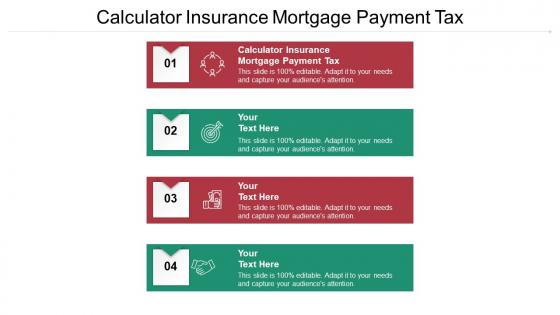 Calculator insurance mortgage payment tax ppt powerpoint presentation gallery cpb
