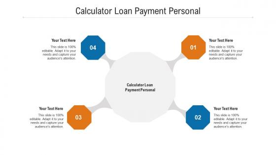 Calculator loan payment personal ppt powerpoint presentation icon example cpb