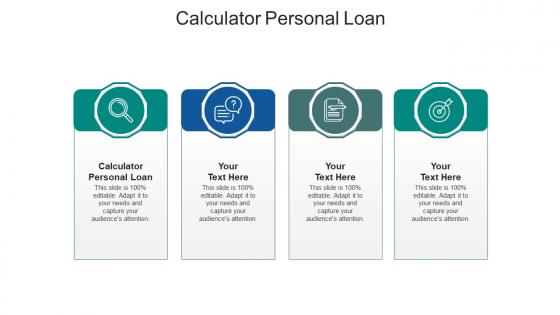 Calculator personal loan ppt powerpoint presentation summary infographics cpb