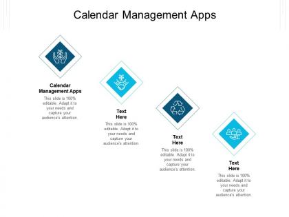 Calendar management apps ppt powerpoint presentation infographic template diagrams cpb