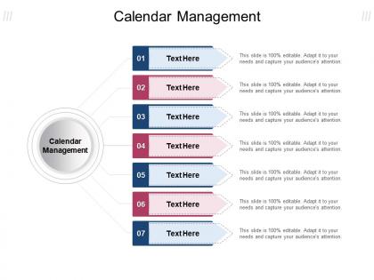 Calendar management ppt powerpoint presentation infographics images cpb