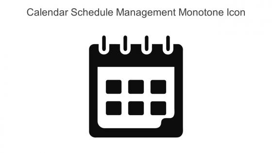 Calendar Schedule Management Monotone Icon In Powerpoint Pptx Png And Editable Eps Format