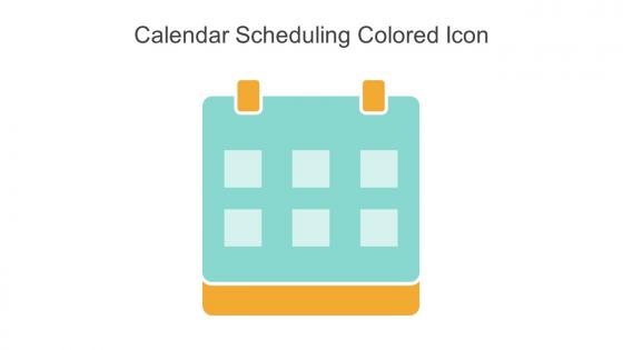 Calendar Scheduling Colored Icon In Powerpoint Pptx Png And Editable Eps Format