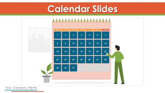 Calendar slides powerpoint ppt template bundles