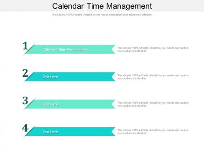 Calendar time management ppt powerpoint presentation layouts smartart cpb
