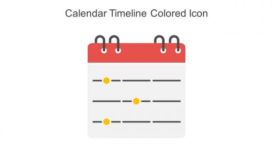 Calendar Timeline Colored Icon In Powerpoint Pptx Png And Editable Eps Format