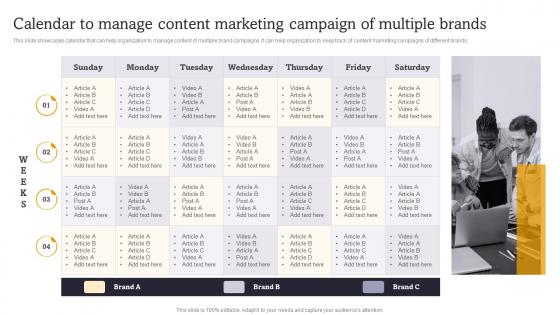 Calendar To Manage Content Marketing Launch Multiple Brands To Capture Market Share