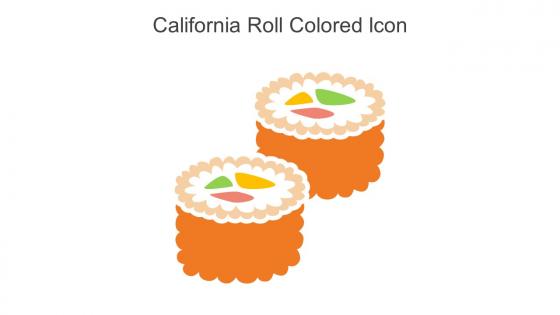 California Roll Colored Icon In Powerpoint Pptx Png And Editable Eps Format