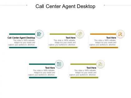 Call center agent desktop ppt powerpoint presentation show background designs cpb
