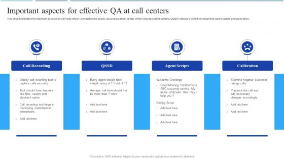 Call Center Agent Performance Important Aspects For Effective QA At Call Centers