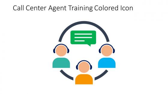 Call Center Agent Training Colored Icon In Powerpoint Pptx Png And Editable Eps Format