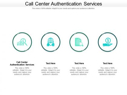 Call center authentication services ppt powerpoint presentation infographic template ideas cpb
