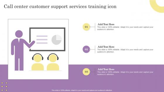 Call Center Customer Support Services Training Icon