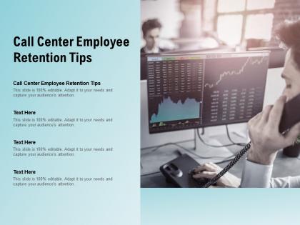 Call center employee retention tips ppt powerpoint presentation show mockup cpb