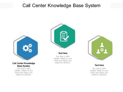 Call center knowledge base system ppt powerpoint presentation show images cpb