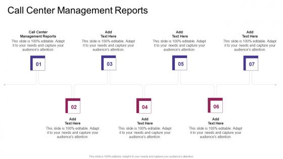 Call Center Management Reports In Powerpoint And Google Slides Cpb