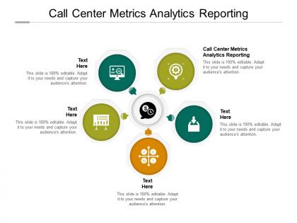 Call center metrics analytics reporting ppt powerpoint presentation styles show cpb