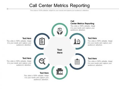 Call center metrics reporting ppt powerpoint presentation show visual aids cpb