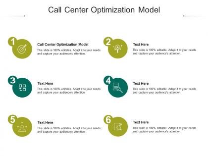 Call center optimization model ppt powerpoint presentation infographic template vector cpb