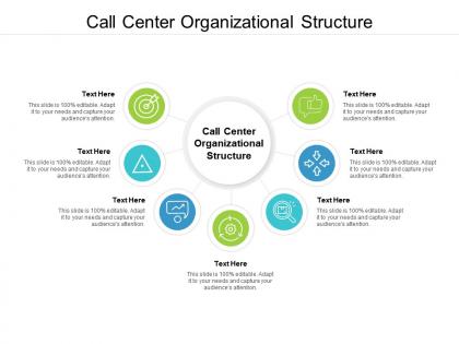 Call center organizational structure ppt powerpoint presentation outline deck cpb