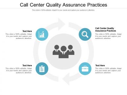 Call center quality assurance practices ppt powerpoint presentation slides cpb