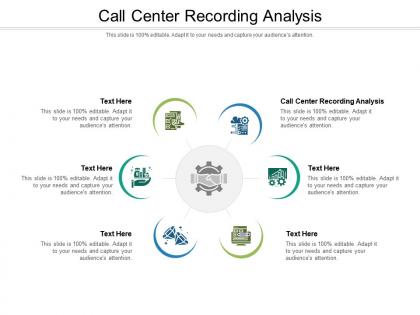 Call center recording analysis ppt powerpoint presentation outline template cpb