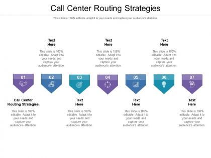 Call center routing strategies ppt powerpoint presentation layouts ideas cpb