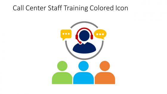 Call Center Staff Training Colored Icon In Powerpoint Pptx Png And Editable Eps Format