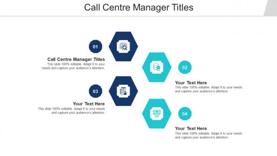 Call Centre Manager Titles Ppt Powerpoint Presentation Show Elements Cpb