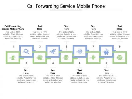 Call forwarding service mobile phone ppt powerpoint presentation infographic template example 2015 cpb