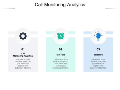 Call monitoring analytics ppt powerpoint presentation ideas structure cpb