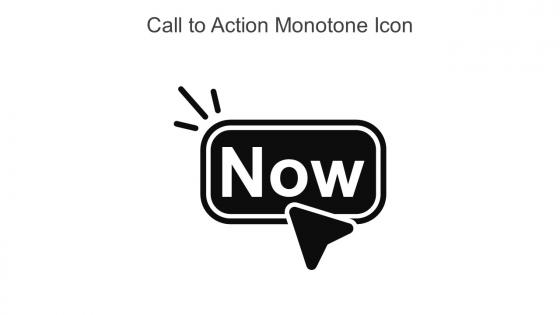 Call To Action Monotone Icon In Powerpoint Pptx Png And Editable Eps Format