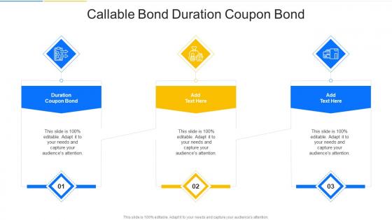 Callable Bond Duration Coupon Bond In Powerpoint And Google Slides Cpb