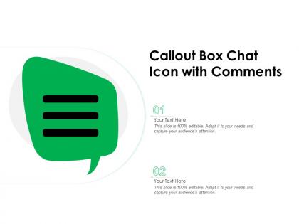 Callout box chat icon with comments