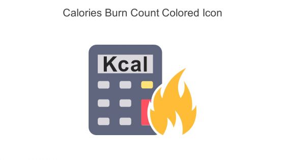 Calories Burn Count Colored Icon In Powerpoint Pptx Png And Editable Eps Format