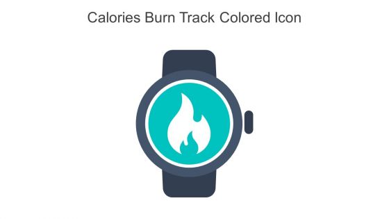 Calories Burn Track Colored Icon In Powerpoint Pptx Png And Editable Eps Format