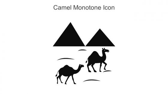 Camel Monotone Icon In Powerpoint Pptx Png And Editable Eps Format